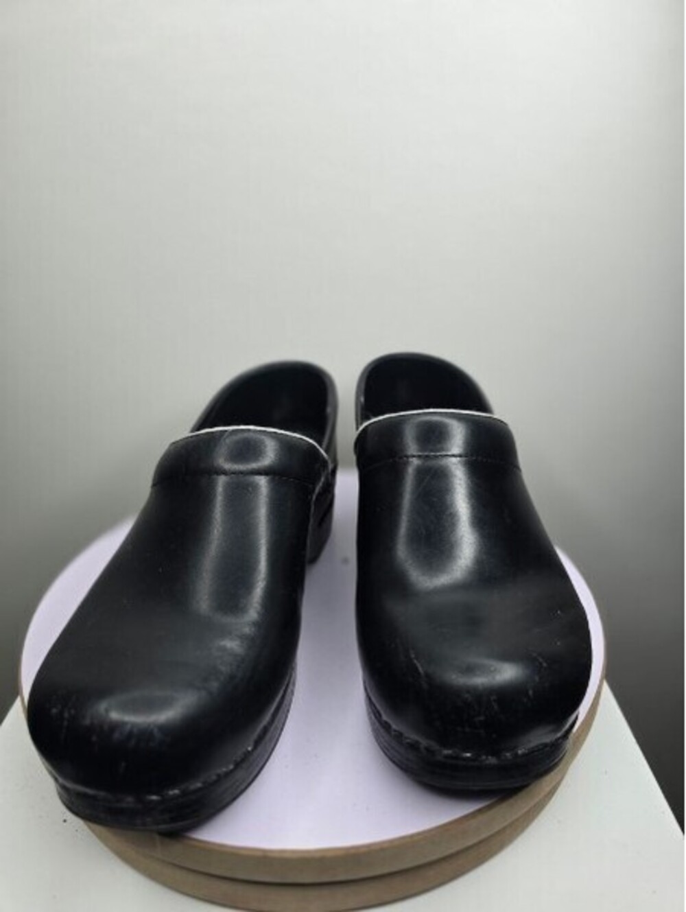 Dansko Professional Black Clogs Cabrio Leather Nursing Shoes Women's US 8.5 9